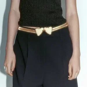 Zara | Accessories | Nwot Zara Hearts Stretch Belt Size 32  display picture 3